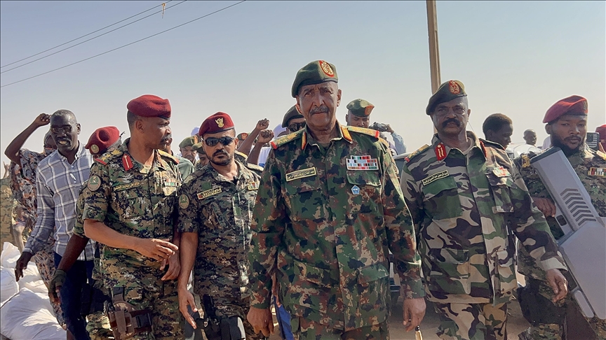 Sudan’s Burhan visits displaced civilians from El-Fasher after fleeing RSF attacks