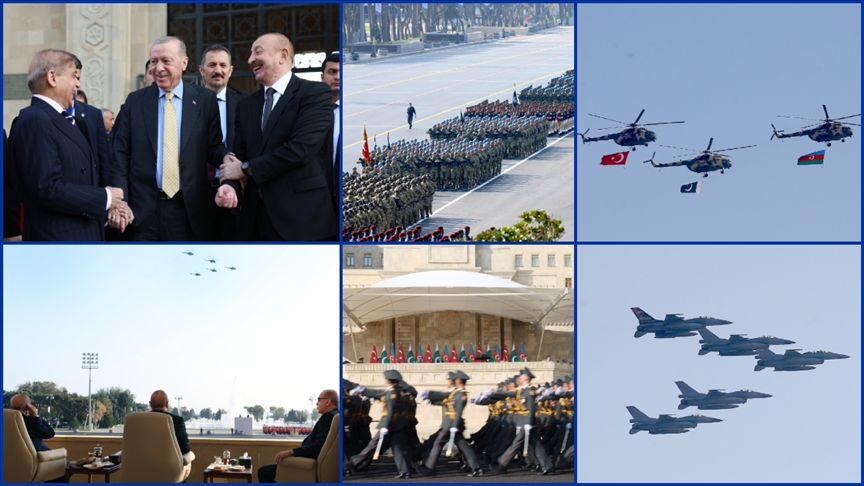 Azerbaycan, Karabağ Zaferi'nin 5. yılını askeri geçit töreniyle kutladı