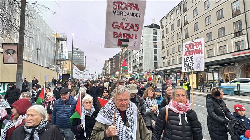 Violations du cessez-le-feu: des manifestations à Stockholm contre les attaques d’Israël à Gaza