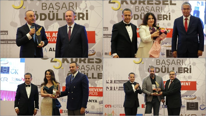 “5. Küresel Başarı Ödülleri” ile “İsmail Gaspıralı Onur Ödülleri” Antalya’da sahiplerini buldu