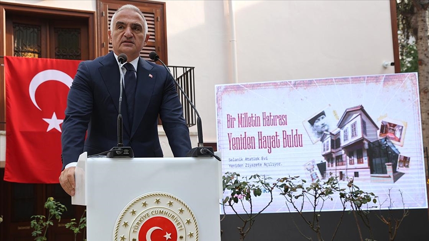 Kültür ve Turizm Bakanı Ersoy, Selanik’te Atatürk Evi’nin açılışını yaptı