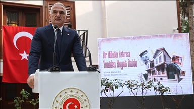 Kültür ve Turizm Bakanı Ersoy, Selanik'te Atatürk Evi'nin açılışını yaptı
