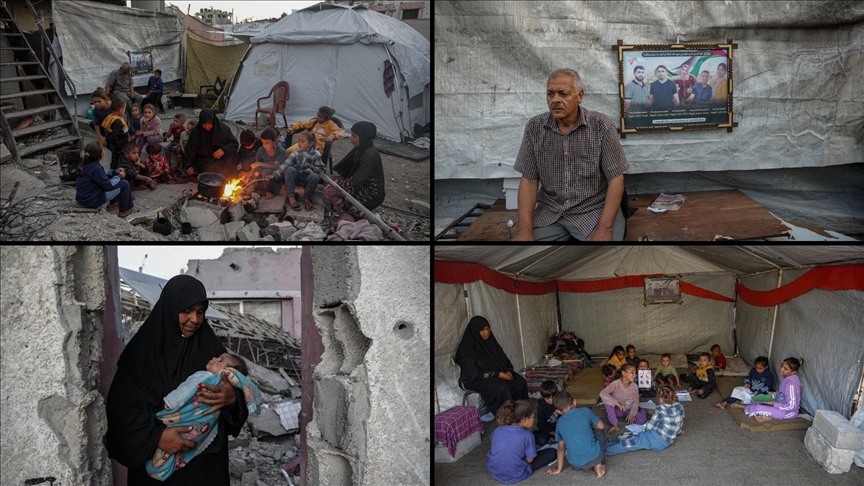 İsrail saldırılarında 5 çocuğunu kaybeden Gazzeli yaşlı çift, 36 toruna bakıyor