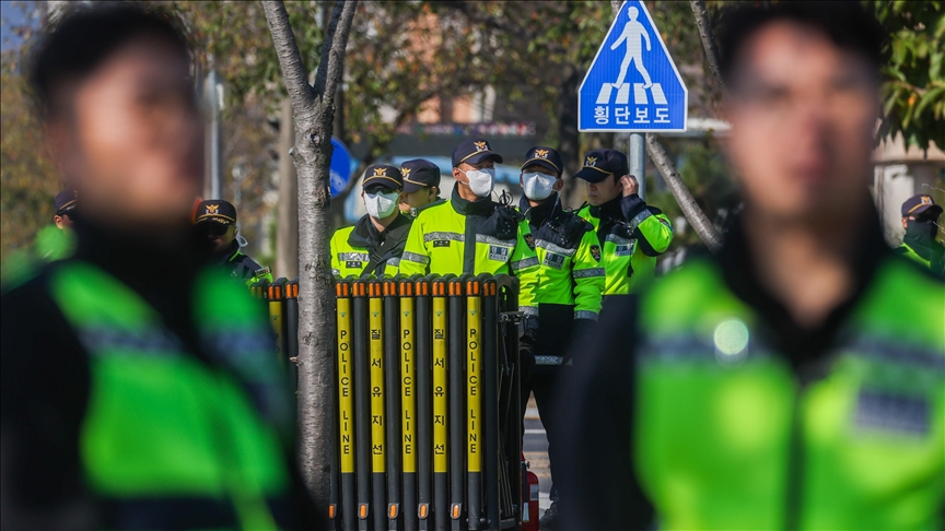 Police protest mistreatment during regional summit in South Korea