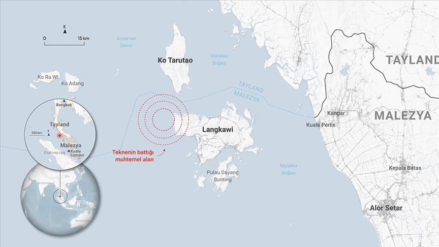 Malezya açıklarında göçmenleri taşıyan teknenin batması sonucu hayatını kaybedenlerin sayısı 21\'e çıktı