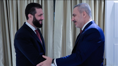 Le chef de la diplomatie turque rencontre le président syrien al-Charaa à Washington