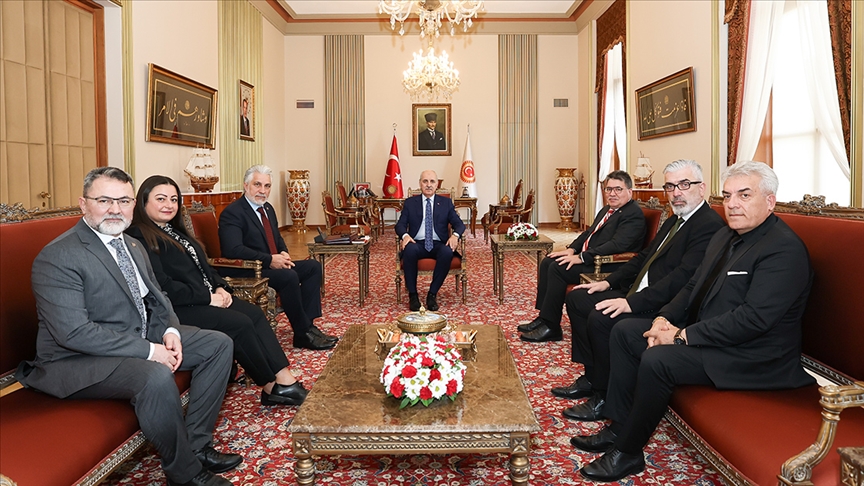 TBMM Başkanı Kurtulmuş, ATİB Genel Başkanı Cengiz\'i kabul etti