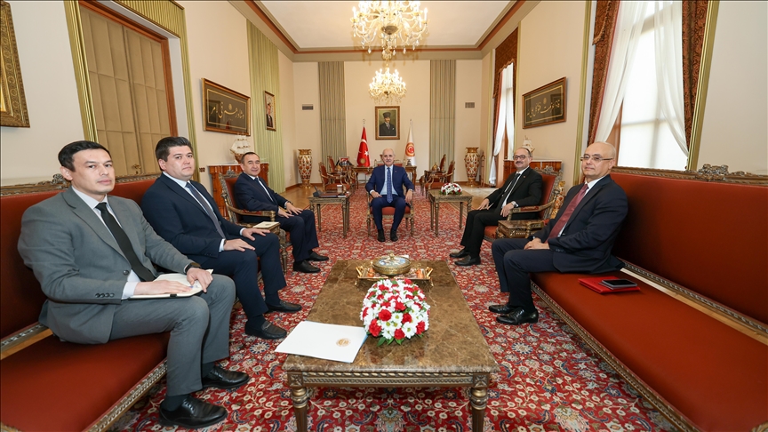 TBMM Başkanı Kurtulmuş, Özbekistan\'ın Ankara Büyükelçisi Haydarov\'u kabul etti