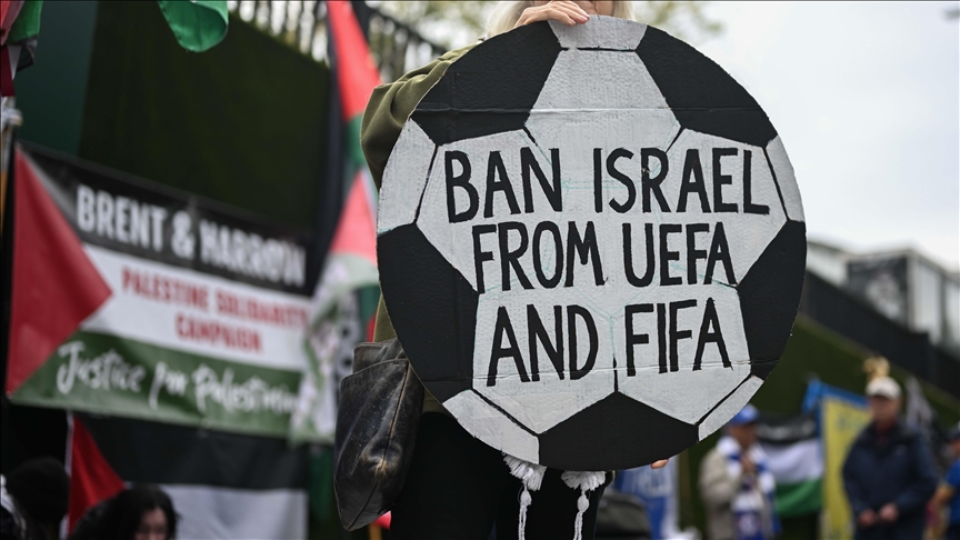 Dozens of athletes urge UEFA to suspend Israel over human rights violations in Gaza
