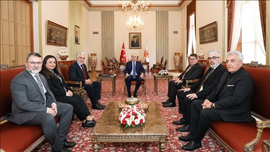 TBMM Başkanı Kurtulmuş, ATİB Genel Başkanı Cengiz'i kabul etti