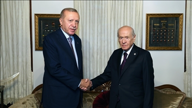 Cumhurbaşkanı Erdoğan, MHP Genel Başkanı Bahçeli ile görüştü