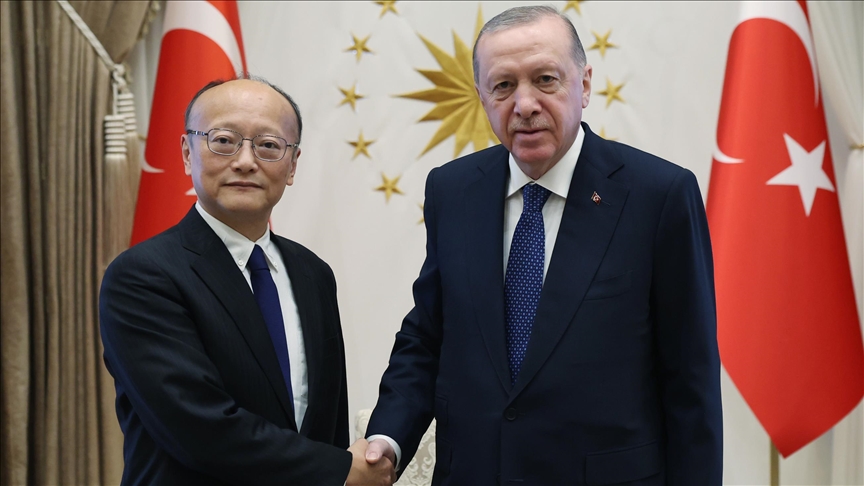 Cumhurbaşkanı Erdoğan, Asya Kalkınma Bankası Başkanı Masato Kanda\'yı kabul etti