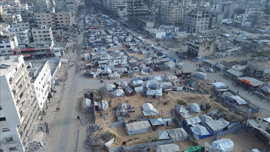 Sheshi i Ushtarit të Panjohur në Gaza kthehet në strehë me tenda për palestinezët pa shtëpi