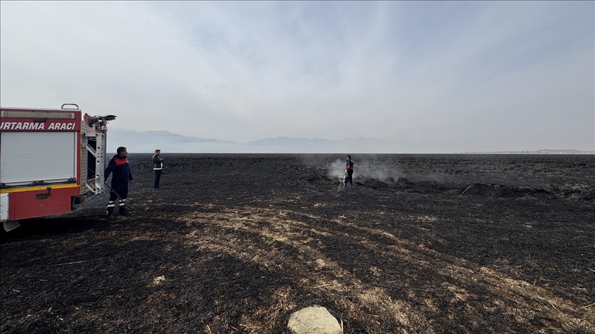 Hakkari\'deki Nehil Sazlığı\'nda 7 Kasım\'da çıkan yangın söndürüldü