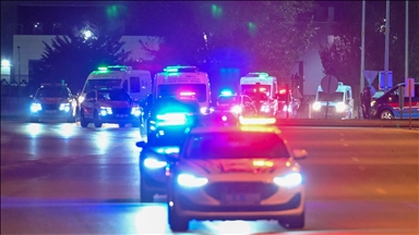 Gürcistan'da düşen askeri uçakta şehit olan askerlerin naaşları Adli Tıp Kurumuna getirildi