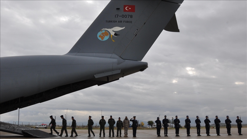 Ceremony held in Türkiye for soldiers killed in Azerbaijan-Georgia border plane crash