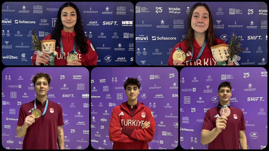 Milli yüzücüler 6. İslami Dayanışma Oyunları'na damga vurdu