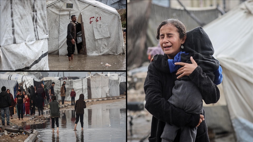 Gaza : des inondations aggravent les conditions de vie tragiques des personnes déplacées
