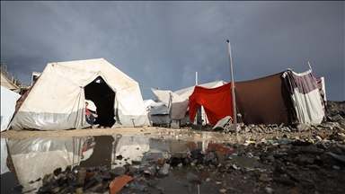 Storm brings flooding risks to Gaza, threatening fragile tents sheltering hundreds of thousands of Palestinians