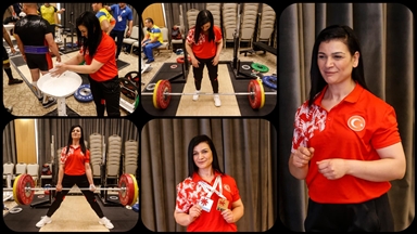 Görme engelli halterci Gülistan'ın Mersin'de aldığı 2 madalya sevincini katladı