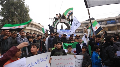 Suriye'de terör örgütü PKK/YPG protesto edildi