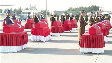 Gürcistan'da düşen uçakta şehit olan askerlerin naaşlarının adli tıptaki işlemleri tamamlandı
