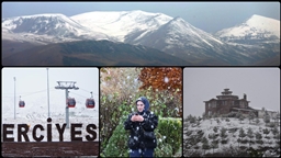 İç Anadolu'nun zirvesi Erciyes Dağı ile Sivas, Ordu, Tokat ve Ardahan'ın yüksek kesimlerine kar yağdı