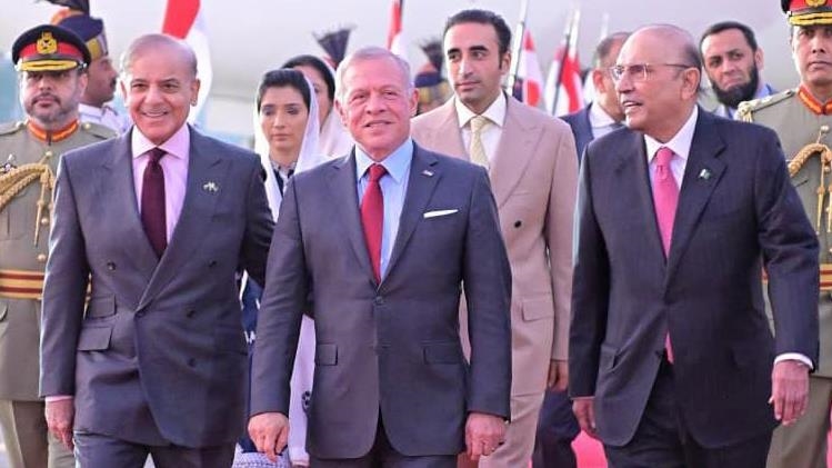 Jordan's King Abdullah arrives on 2-day visit to Pakistan