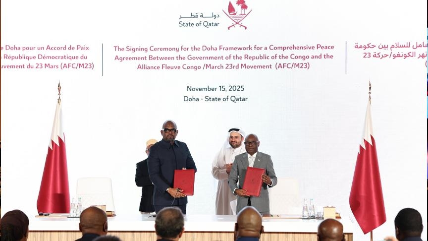 الدوحة.. توقيع إطار سلام بين الكونغو الديمقراطية وحركة 23 مارس