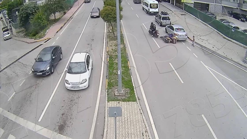 Samsun'daki trafik kazaları KGYS kameralarıyla kaydedildi