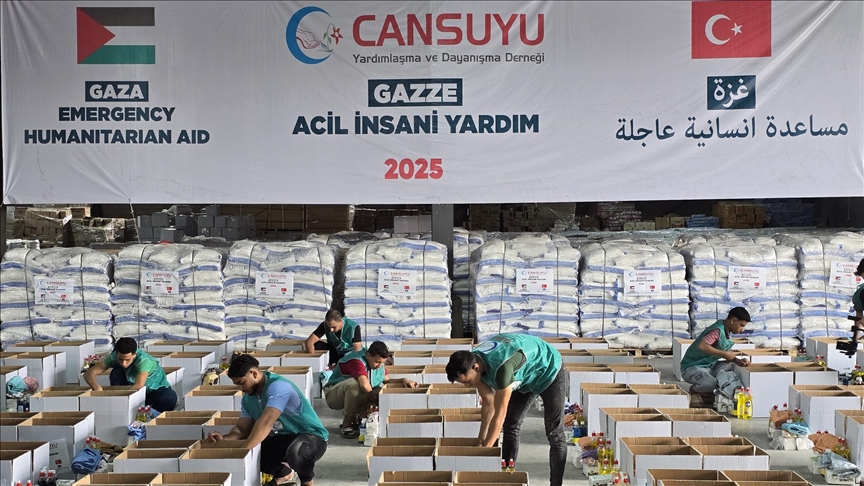 جمعية "جانصويو" التركية ترسل 400 طن من المساعدات إلى غزة