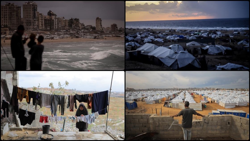 باران شدید شرایط ساکنان چادرهای غزه را بحرانی‌تر کرد