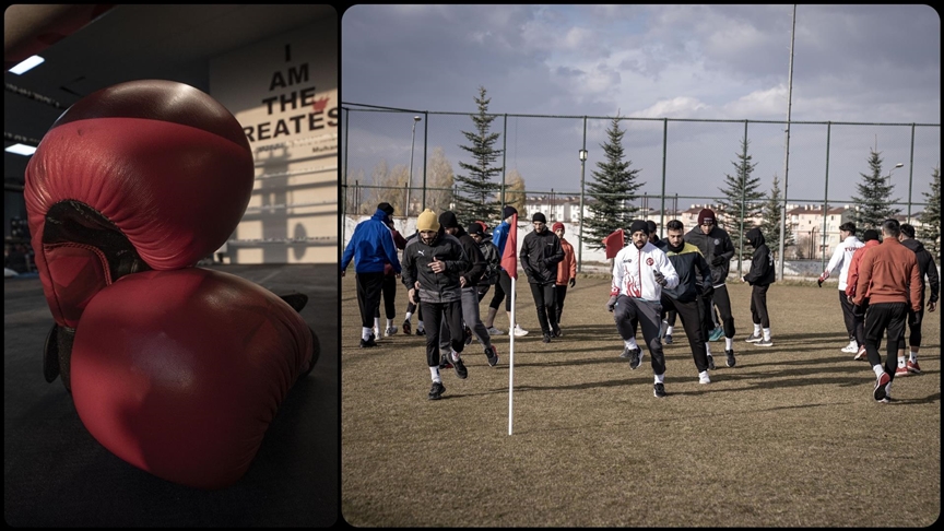 Milli kick boksçular Dünya Şampiyonası için Palandöken'de güç depoluyor