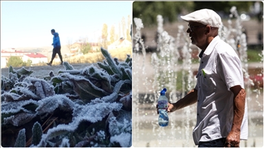 Geçen ay sıcaklık en düşük Kangal'da, en yüksek Cizre'de ölçüldü