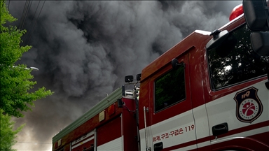 Güney Kore'de lojistik merkezinde çıkan yangın kontrol altına alındı