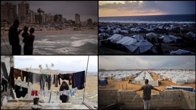 باران شدید شرایط ساکنان چادرهای غزه را بحرانی‌تر کرد