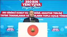 Cumhurbaşkanı Erdoğan: 350 bin 178 bağımsız bölümün anahtarlarını hak sahibi kardeşlerimize takdim etmiş oluyoruz