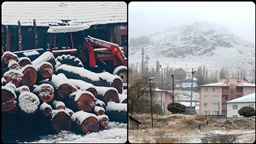 Yurdun bazı kesimlerinde kar yağışı etkili oldu