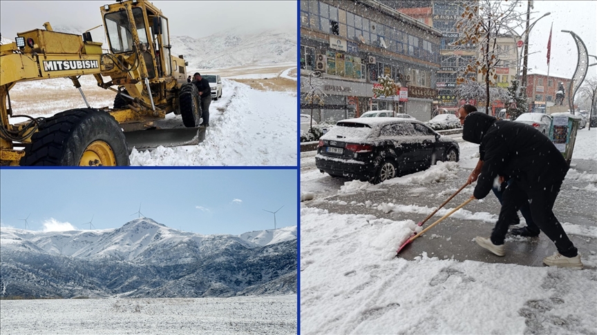 Van, Bitlis ve Hakkari'ye kar yağdı