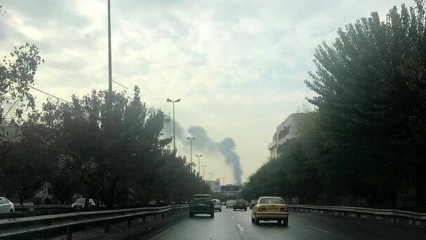 مشاهده دود غلیظ در مرکز تهران