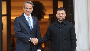 Ukrayna Devlet Başkanı Zelenskiy, Yunanistan'ın başkenti Atina'da temaslarda bulundu