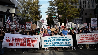 Протест против операциите на ICE и администрацијата на Трамп организиран во Шарлот 