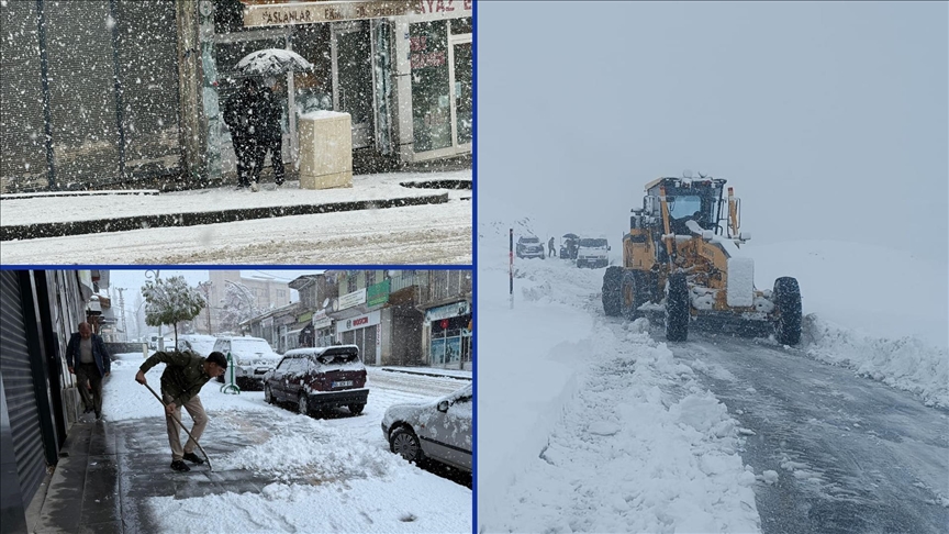 Yurdun bazı kesimlerinde kar yağışı etkili oldu