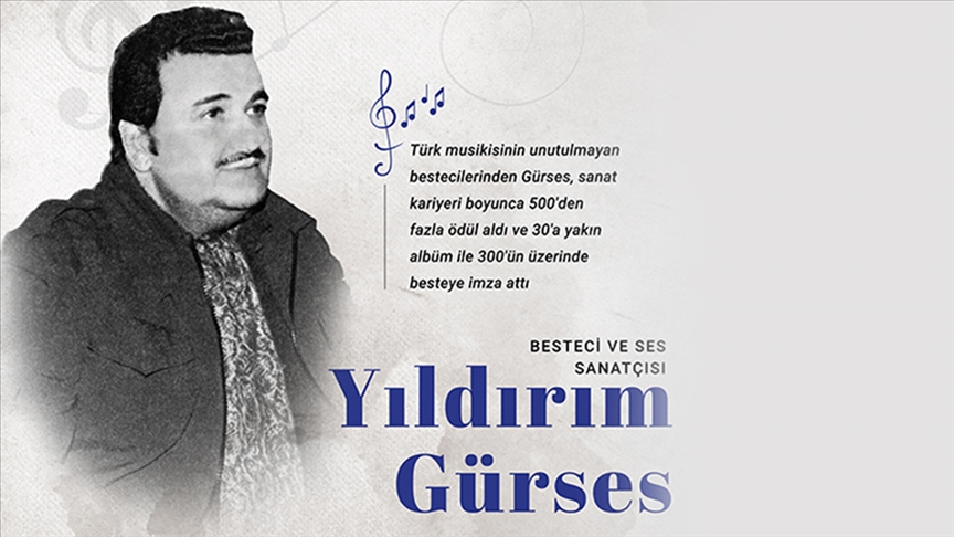 Türk müziğine 400'e yakın beste kazandıran sanatçı: Yıldırım Gürses