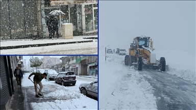 Yurdun bazı kesimlerinde kar yağışı etkili oldu