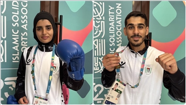 Filistinli sporcular Fahima ile Ahmed, yaşam mücadelelerini AA'ya anlattı