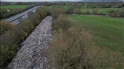 Footage shows mountain of waste dumped in Oxfordshire, UK
