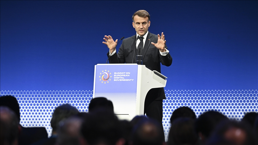 Macron says Europe must stop being 'client' of US, China in digital race