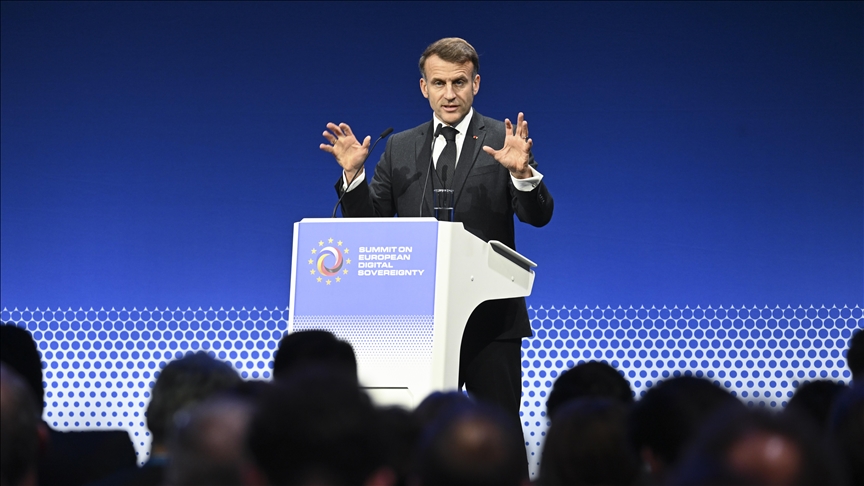 Macron says hidden algorithms threaten teens, democracy, calls for tougher EU controls