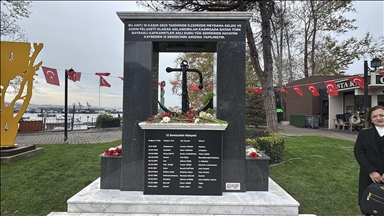 Zonguldak'ta fırtına nedeniyle batan gemideki mürettebatın ismi anıtta yaşatılacak
